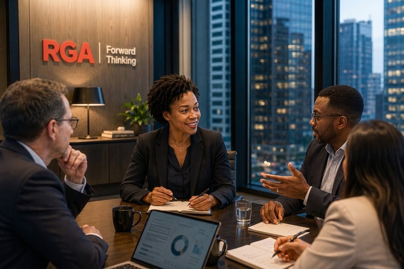 A meeting happening in RGA boardroom 