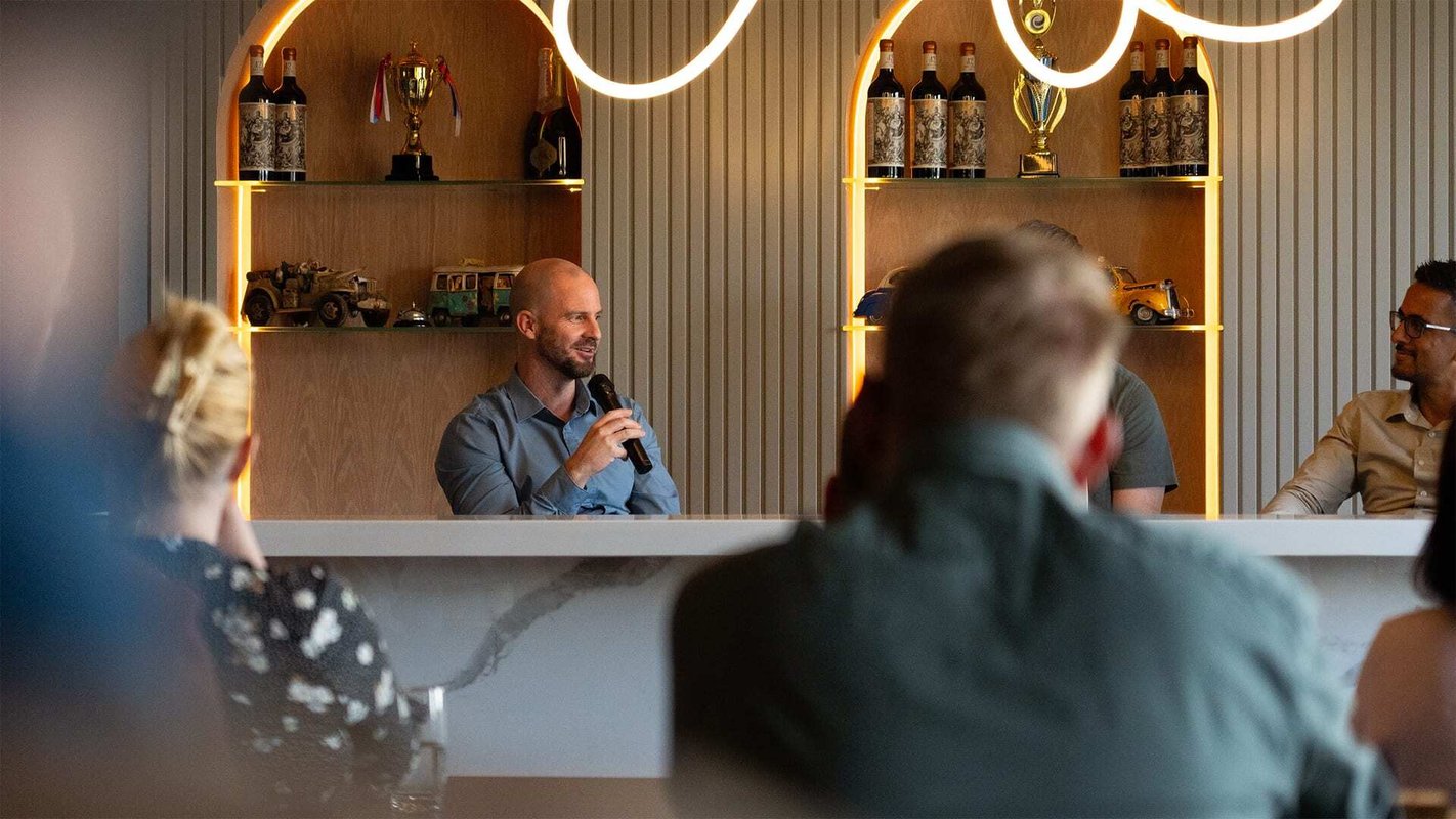 Entelect speaker at an event