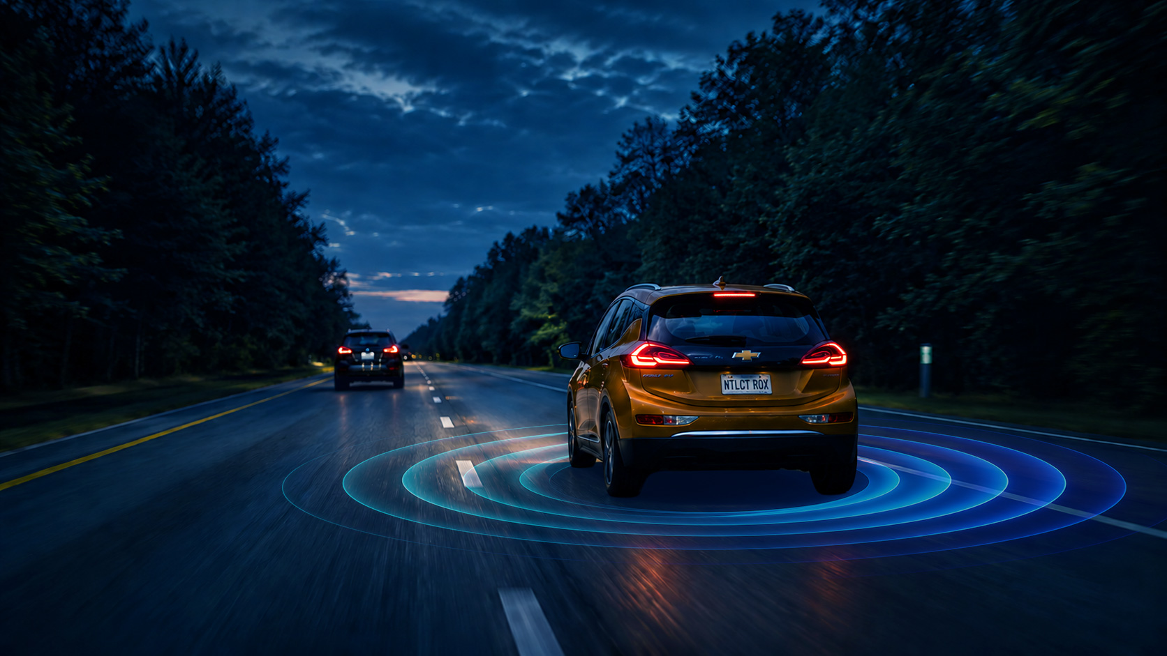 A Car driving with a Netstar Tracker installed 